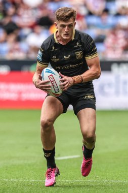 Hull FC 'den Davy Litten 19. Betfred Süper Lig karşılaşmasında Wigan Warriors, Hull FC' ye karşı The Brick Community Stadyumu, Wigan, İngiltere, 19 Temmuz 2025