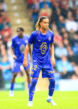 Monako 'dan Samon Bouabr sezon öncesi dostluk maçı sırasında Nottingham Forest, Monako' ya karşı SMH Group Stadiumact Stadyumu, Chesterfield, İngiltere, 19 Temmuz 2025