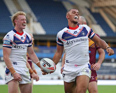 Corey Hall of Wakefield Trinity, 18 Temmuz 2025 'te İngiltere' nin Huddersfield Stadyumu 'nda oynanan 19.