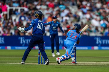 Hindistan 'dan Richa Ghosh, 2. Metro Bankası Bir Gün Uluslararası İngiltere Bayanlar, Hindistan Kadınlarına Karşı Lordlar, Londra, Birleşik Krallık, 19 Temmuz 2025