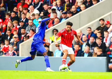 Nottingham Ormanı 'ndan Marco Stamenic, 19 Temmuz 2025' te İngiltere 'nin Chesterfield kentindeki SMH Group Stadiumact Stadyumu' nda oynanan Nottingham Ormanı - Monaco maçında maç yapıyor.