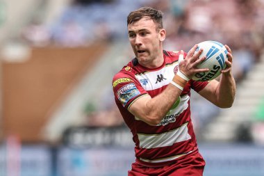 Wigan Warriors 'dan Harry Smith 19. Betfred Süper Lig karşılaşmasında Wigan Warriors, Hull FC' ye karşı Tuğla Topluluğu Stadyumu, Wigan, İngiltere, 19 Temmuz 2025