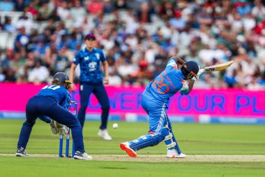 Hintli Arundhati Reddy, 2. Metro Bankası Bir Gün Uluslararası İngiltere Kadınlar, Lords, Londra, Birleşik Krallık 'ta, 19 Temmuz 2025' te Hindistan Kadınlarına karşı