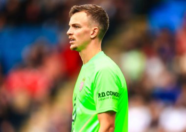 Phillip Kohn Monaco kalecisi, 19 Temmuz 2025 'te İngiltere' nin Chesterfield kentindeki SMH Group Stadiumact Stadyumu 'nda oynanan Nottingham Forest - Monaco maçında kaleci.