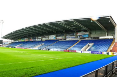 SMH Stadyumu, 19 Temmuz 2025 'te İngiltere' nin Chesterfield kentindeki SMH Group Stadiumact Stadyumu 'nda oynanan sezon öncesi Nottingham Forest - Monaco maçı öncesinde genel olarak izleniyor.