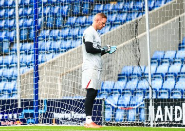 Matz Sels Nottingham Ormanı kalecisi maç öncesi ısınma maçında Nottingham Ormanı, Monaco 'ya karşı SMH Group Stadiumact Stadyumu, Chesterfield, Birleşik Krallık, 19 Temmuz 2025