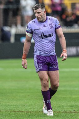 Warrington Wolves takımından Lachlan Fitzgibbon, 19. Betfred Süper Ligi karşılaşmasında Castleford Tigers, Warrington Wolves 'a karşı 20 Temmuz 2025' de The Mend-A-Hose Jungle, Castleford, Birleşik Krallık