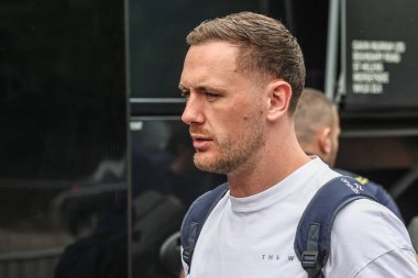 Warrington Wolves 'tan Ben Currie, 20 Temmuz 2025' te İngiltere 'nin Castleford kentinde oynanan 19. Betfred Süper Lig karşılaşmasında Warrington Wolves' a karşı Castleford maçına geldi.