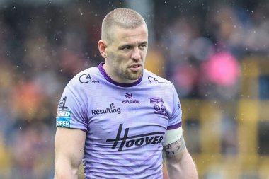 Warrington Wolves 'tan Matt Dufty 19. Betfred Süper Ligi karşılaşmasında Castleford Tigers, Warrington Wolves' a karşı The Mend-A-Hose Jungle, Castleford, Birleşik Krallık, 20 Temmuz 202