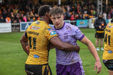 Warrington Wolves 'tan Ewan Irwin 19. Betfred Süper Ligi karşılaşmasında Castleford Tigers, Warrington Wolves' a karşı 20 Temmuz 2025 'te The Mend-A-Hose Jungle, Castleford, İngiltere' de.