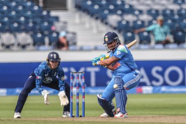 Hindistan 'dan Richa Ghosh, 22 Temmuz 2025' te İngiltere 'nin Bankalar Riverside Stadyumu' nda 3.