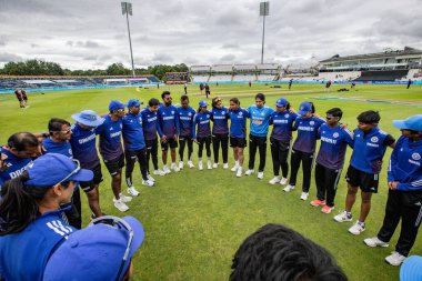 Hindistan, 22 Temmuz 2025 tarihinde İngiltere 'de oynanan 3. Metro Bankası Uluslararası İngiltere Kadınlar, Banks Riverside Stadyumu' nda Hindistan Kadınlarına Karşı.