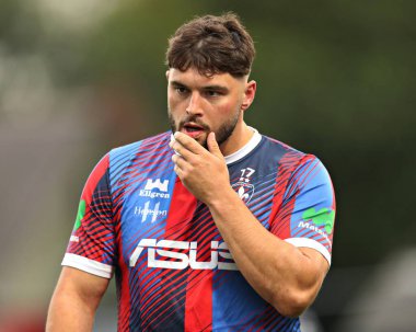 Wakefield Trinity 'den Matty Storton Betfred Süper Lig karşılaşmasından önce Wakefield Trinity ile Leeds Gergedanları arasında 24 Temmuz 2025' te DIY Kitchens Stadyumu, Wakefield, İngiltere