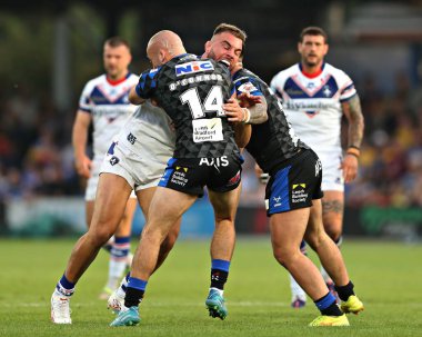 Leeds Rhinos takımından Jarrod O 'Connor, Wakefield Trinity ile Wakefield Süper Lig 20. turunda Wakefield Trinity ile Leeds Rhinos maçında Wakefield Stadyumu, Wakefield, İngiltere' de 24 Temmuz 2025 'de karşılaştı.
