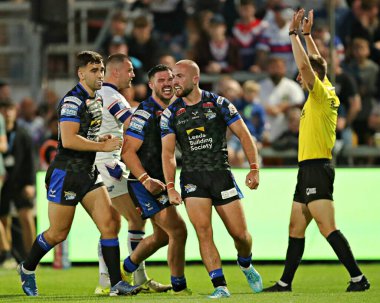 Leeds Rhinos 'tan Jarrod O' Connor, 24 Temmuz 2025 'te Birleşik Krallık' ın Wakefield şehrindeki DIY Kitchens Stadyumu 'nda oynanan Betfred Süper Lig 20.