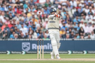 Hintli Ravindra Jadeja, 27 Temmuz 2025 'te Old Trafford Cricket Ground, Manchester, Birleşik Krallık' ta oynanan 4. Rothesay Test Maçı 5.