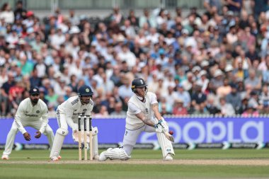 İngiltere kaptanı Ben Stokes, 4. Rothesay Test Maçı 'nda 4 sayı attı. 4. Gün İngiltere, Hindistan' a karşı Old Trafford Cricket Ground, Manchester, Birleşik Krallık, 26 Temmuz 2025