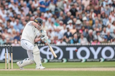 İngiltere kaptanı Ben Stokes, 4. Rothesay Test Maçı 'nda 4 sayı attı. 4. Gün İngiltere, Hindistan' a karşı Old Trafford Cricket Ground, Manchester, Birleşik Krallık, 26 Temmuz 2025