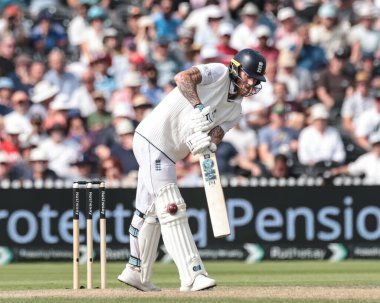 İngiltere kaptanı Ben Stokes, 4. Rothesay Test Maçı 'nda 3. Gün İngiltere Hindistan' a karşı Old Trafford Cricket Ground, Manchester, Birleşik Krallık, 25 Temmuz 2025