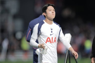 Tottenham Hotspur 'dan Yang Min-Hyok, 26 Temmuz 2025' te Luton Town ile Tottenham Hotspur arasında oynanan karşılaşma sonrasında