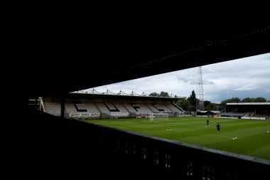 26 Temmuz 2025 'te Abbey Stadyumu' nda oynanan Cambridge United, Charlton Athletic maçından önce Abbey Stadyumu 'nun genel görüntüsü.