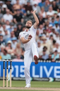 4. Rothesay Test Maçı sırasında İngiltere 'nin Hindistan' a karşı Old Trafford Cricket Ground, Manchester, Birleşik Krallık 'ta oynanan 4.