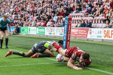 Wigan Warriors 'dan Jake Wardle, 25 Temmuz 2025' te İngiltere 'nin Wigan şehrindeki Brick Community Stadyumu' nda Wigan Warriors ile Catalans Dragons arasındaki 20.