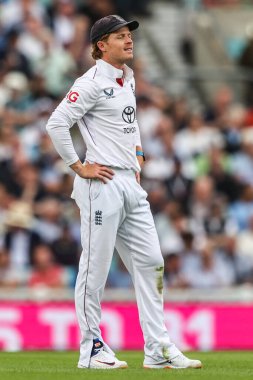 Rothesay 5. Rothesay Test Günü 'nde İngiltere' ye karşı Hindistan - Kia Oval, Londra, İngiltere Karşılaşması sırasında İngiltere 'den Ollie Pope 31 Temmuz 2025