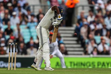 Hindistan 'dan Sai Sudharsan, Rothesay 5. Rothesay Test Günü 1. Maç sırasında İngiltere' ye karşı Hindistan - Kia Oval, Londra, 31 Temmuz 2025