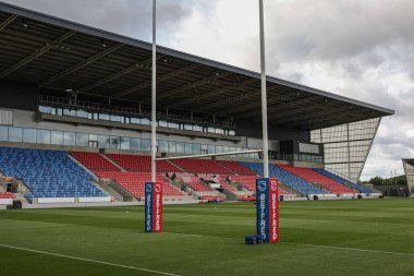 Salford Halk Stadyumu 'nun genel görünümü Betfred Süper Lig 20. Raundda Salford Red Devils vs Hull KR Salford Community Stadyumu, Eccles, Birleşik Krallık 31 Temmuz 2025