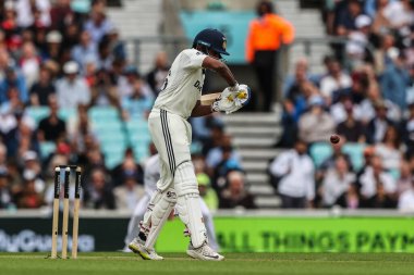 Hindistan 'dan Sai Sudharsan, Rothesay 5. Rothesay Test Günü 1. Maç sırasında İngiltere' ye karşı Hindistan - Kia Oval, Londra, 31 Temmuz 2025