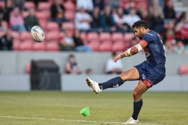 Hull KR 'dan Rhyse Martin, 31 Temmuz 2025' te Salford Community Stadyumu 'nda oynanan 20. Salford Red Devils vs Hull KR karşılaşmasında gol attı.