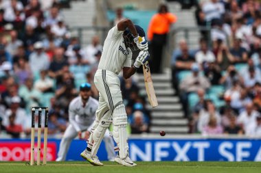 Hindistan 'dan Sai Sudharsan, Rothesay 5. Rothesay Test Günü 1. Maç sırasında İngiltere' ye karşı Hindistan - Kia Oval, Londra, 31 Temmuz 2025