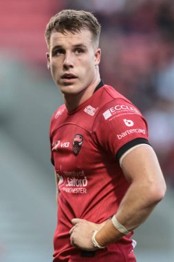Salford Red Devils 'den Matty Foster, Salford Community Stadyumu' nda oynanan 20. Salford Red Devils vs Hull KR karşılaşmasında 31 Temmuz 2025 'te oynanan Betfred Süper Ligi karşılaşmasında