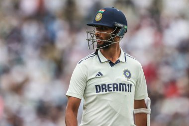 Hindistan 'dan Prasidh Krishna, 1 Ağustos 2025' te Londra, Kia Oval 'da oynanan 5. Rothesay Test Maçı 2.