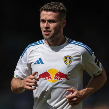 Leeds United takımından Gabriel Gudmundsson 2 Ağustos 202 'de Elland Road, Leeds, İngiltere' de oynanan Leeds United-Villarreal maçında