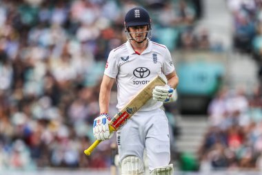 İngiltere 'den Harry Brook, 1 Ağustos 2025' te Kia Oval, Londra, Birleşik Krallık 'ta oynanan 5. Rothesay Test Maçı 2.