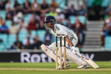 Hintli Yashasvi Jaiswal, 1 Ağustos 2025 'te Londra' nın başkenti Kia Oval 'de oynanan 5. Rothesay Test Maçı 2.