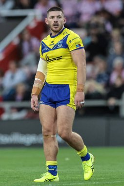 Warrington Kurtları 'ndan Danny Walker Betfred Süper Lig Turu' nda Leigh Leopards 'a karşı Warrington Kurtları, Leigh Spor Köyü, İngiltere 