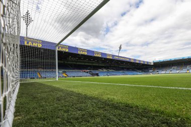 Elland Road 'un 2 Ağustos 202' de İngiltere 'nin Leeds Road kentinde oynanan Leeds United-Villarreal maçındaki genel görüntüsü.