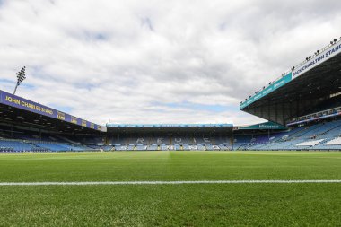 Elland Road 'un 2 Ağustos 202' de İngiltere 'nin Leeds Road kentinde oynanan Leeds United-Villarreal maçındaki genel görüntüsü.