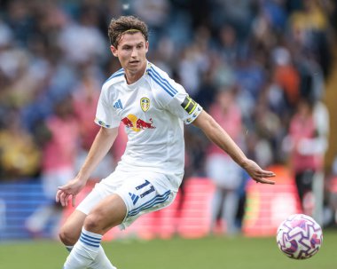 Leeds United takımından Brenden Aaronson, Leeds United ile Villarreal 'in 2 Ağustos 202' de oynanan Elland Road, Leeds, İngiltere maçında karşı karşıya geldi.