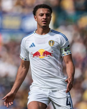Leeds United takımından Ethan Ampadu, Leeds United 'ın 2 Ağustos 202' de Elland Road, Leeds 'de Villarreal' e karşı oynadığı ön sezon dostluk maçında