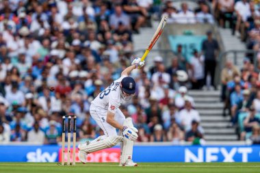 İngiltere 'den Harry Brook 5. Rothesay Deneme Maçı' nda 4. İngiltere Hindistan 'a karşı Kia Oval, Londra, İngiltere' de 3 Ağustos 2025 'te vuruyor.