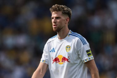 Leeds United takımından Anton Stach 2 Ağustos 202 'de Leeds Road, Leeds, İngiltere' de Leeds United ve Villarreal maçında karşılaştı.