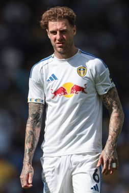 Leeds United takımından Joe Rodon 2 Ağustos 202 'de Elland Road, Leeds, İngiltere' de oynanan Leeds United-Villarreal maçında