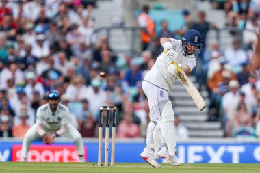 İngiltere 'den Ben Duckett 5. Rothesay Deneme Maçı' nda Hindistan 'a karşı 3. Kia Oval, Londra, İngiltere' de 2 Ağustos 2025 'te vuruş yaptı.