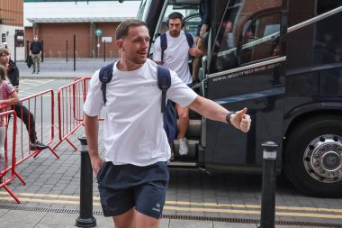 Warrington Wolves 'tan Ben Currie, Birleşik Krallık' ın Leigh Spor Köyü 'nde 20 Leigh Leopards ve Warrington Wolves arasındaki Betfred Süper Lig Turu' nda geldi.