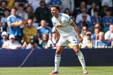 Leeds United takımından Ethan Ampadu, Leeds United 'ın 2 Ağustos 202' de Elland Road, Leeds 'de Villarreal' e karşı oynadığı ön sezon dostluk maçında