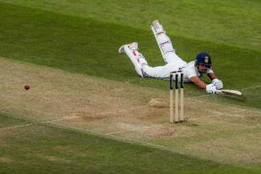 Hintli Dhruv Jurel, 5. Rothesay Test Maçı 'nda Hindistan' a karşı 3. Kia Oval, Londra, 2 Ağustos 202 'de sahaya daldı.